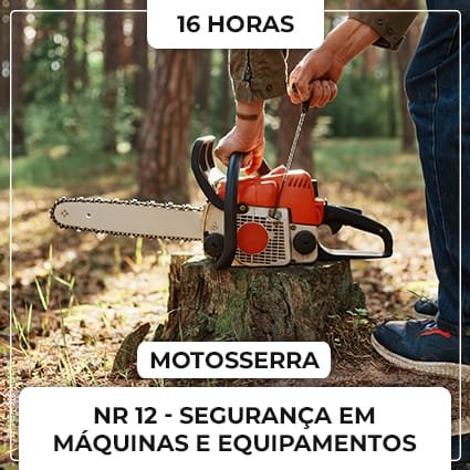 Image of NR 12 Seguranca na Operacao de Motosserra