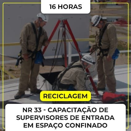 Image of NR 33 Capacitacao de Supervisores de Entrada em Espaco Confinado Reciclagem